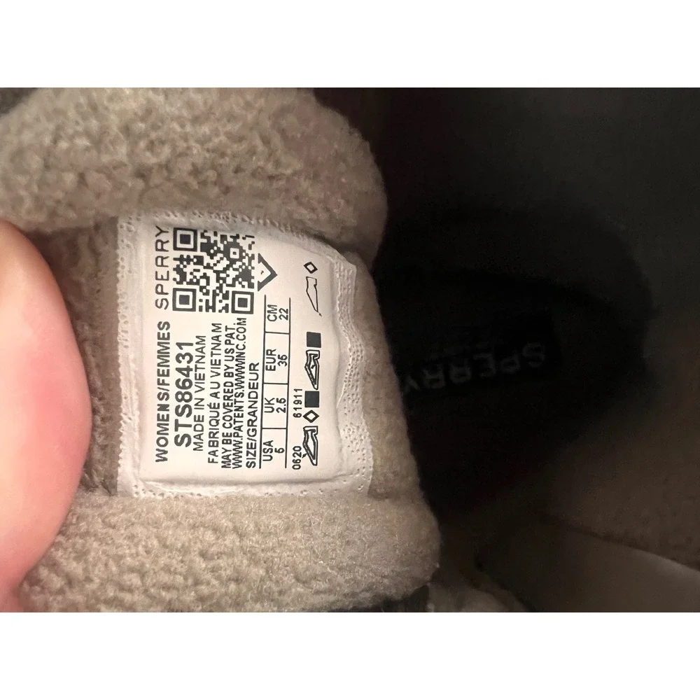 Sperry Duck Boots Women's Size‎ 5 Tan Waterproof Rain Snow Ankle Boots Lace Up